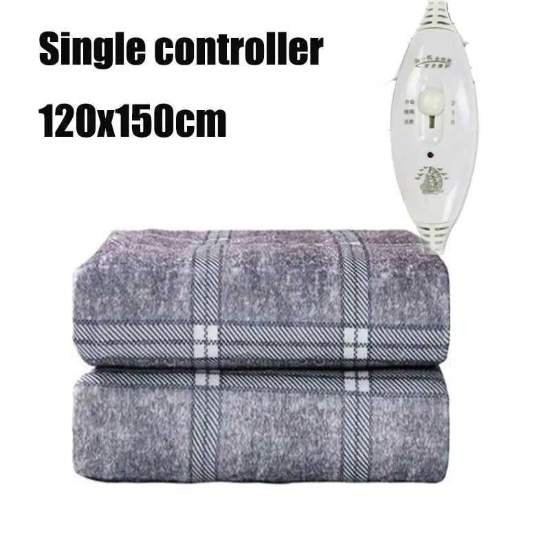 Couverture Chauffante Électrique 150x180cm 220V Plaid Chauffant Tapis Chauffant Lit