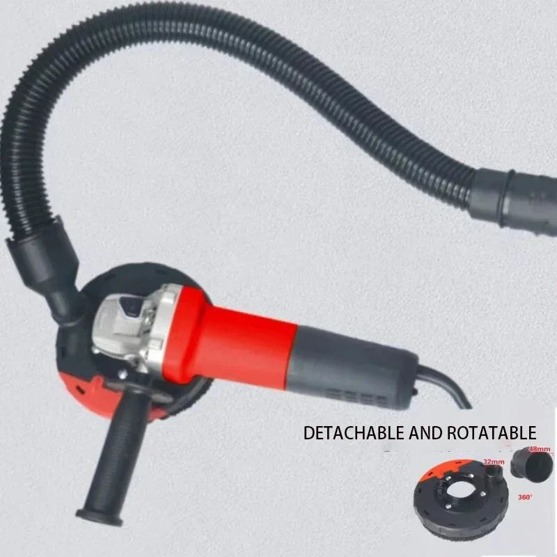 Carter Protection Poussière Meuleuse 100-125mm Capot Aspiration Béton Pierre Coupe Disque