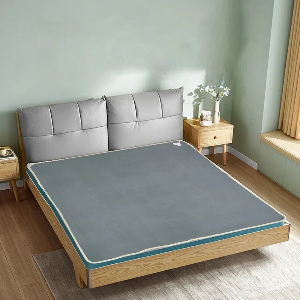 Couverture Chauffante Électrique 70x150cm 220V Thermostat Automatique Plaid Chauffant Matelas