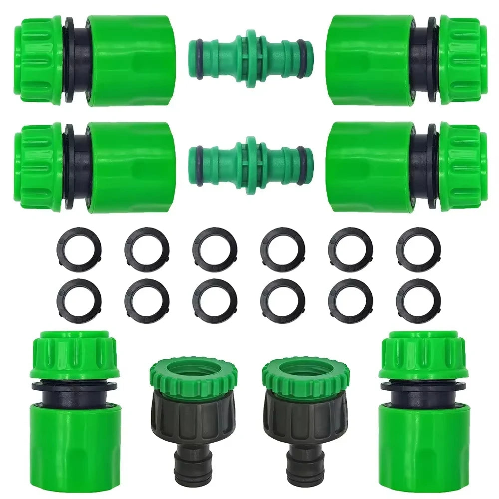 Raccord Rapide Universel ABS Double Mâle 1/2" – Connecteur Tuyau Arrosage Étanche