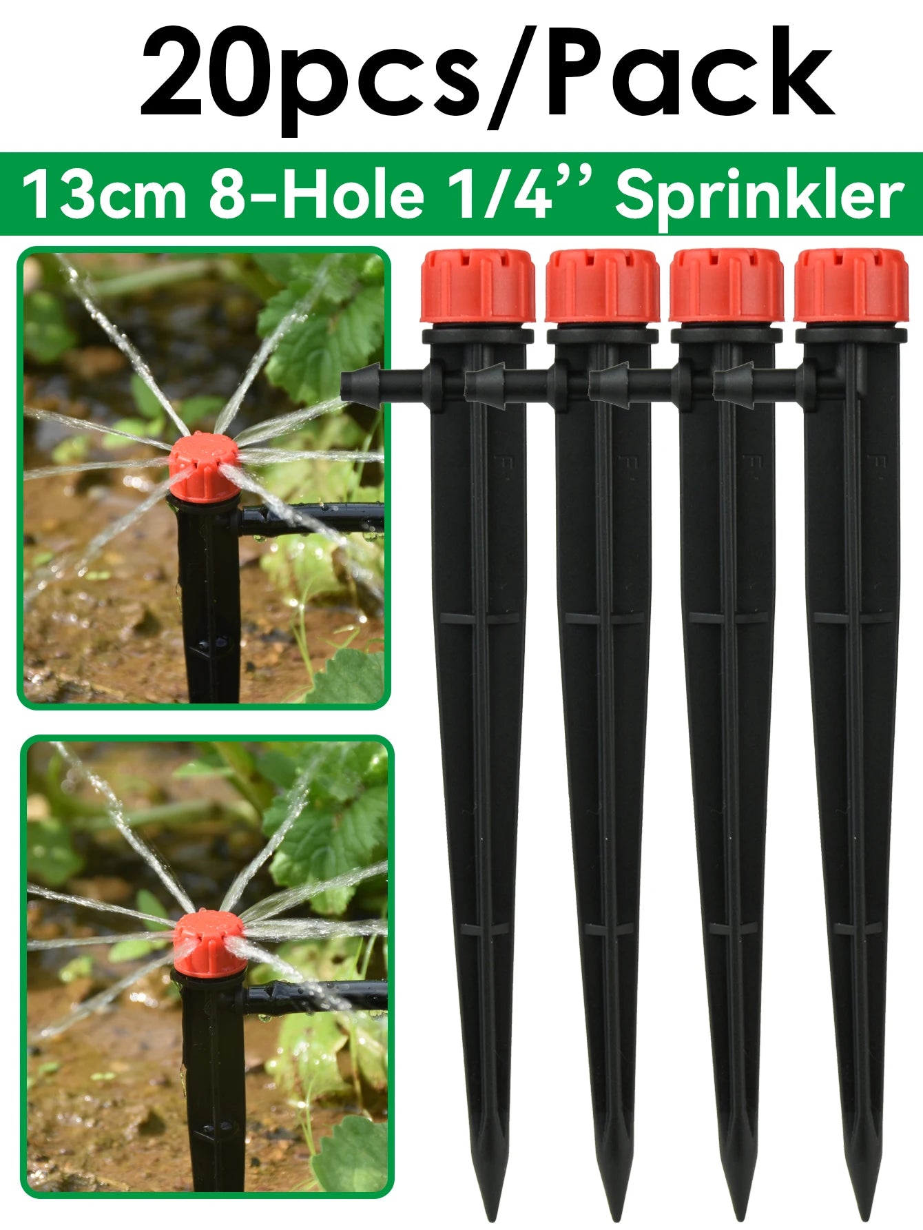 KESLA 5M-50M Automatic Watering Drip Irrigation System Garden Hose DIY Micro Drip Watering Kits w/ Adjustable Sprinkler Dripper