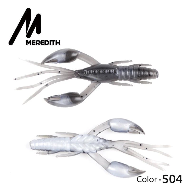 Leurres Écrevisse DoliveCraw 50mm/65mm/80mm - Lot 5 Leurres Souples Silicone Bar Brochet