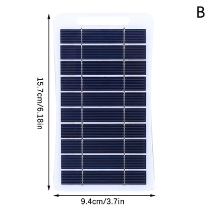 Panneau Solaire Portable USB 2W/5W - Chargeur Étanche Randonnée & Camping