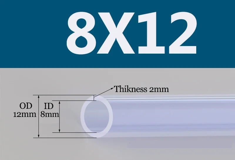 Tuyau Silicone Alimentaire Transparent | Flexible Non Toxique 2 à 18mm - 1m ou 5m