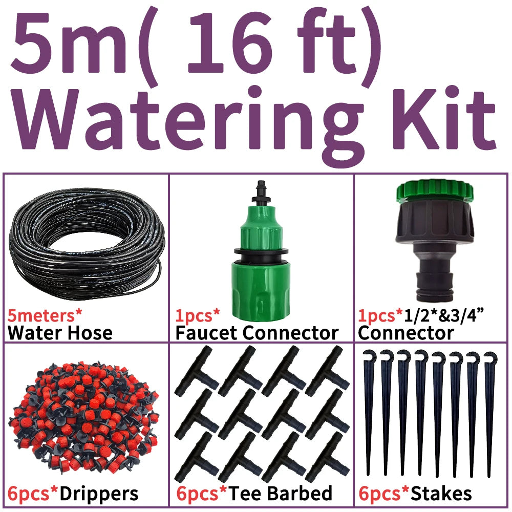 Kit d'Irrigation Goutte-à-Goutte Oasis 10M - Système d'Arrosage Automatique DIY Jardin