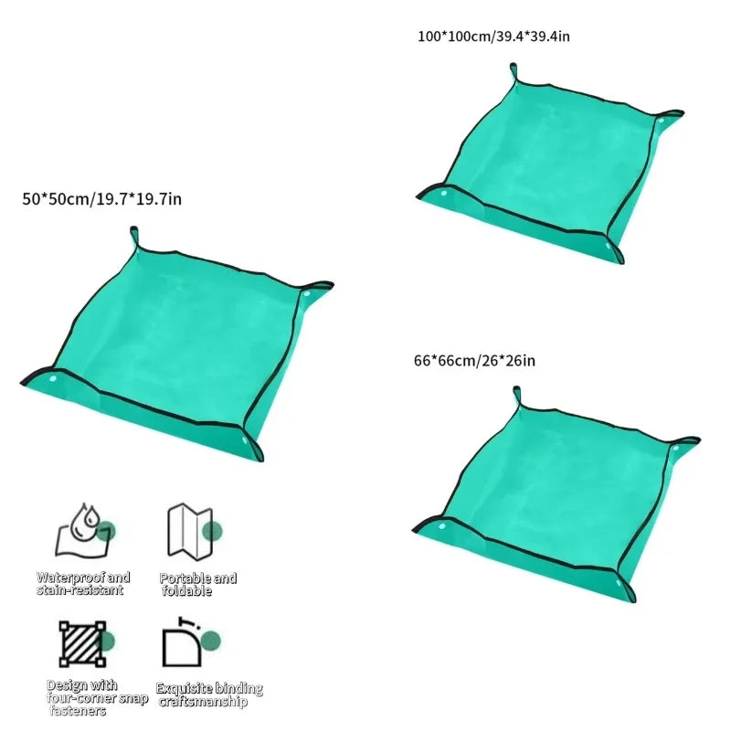 Tapis de Rempotage Imperméable Pliable – Protection Sol & Meubles pour Jardinage (50, 66 ou 100 cm)