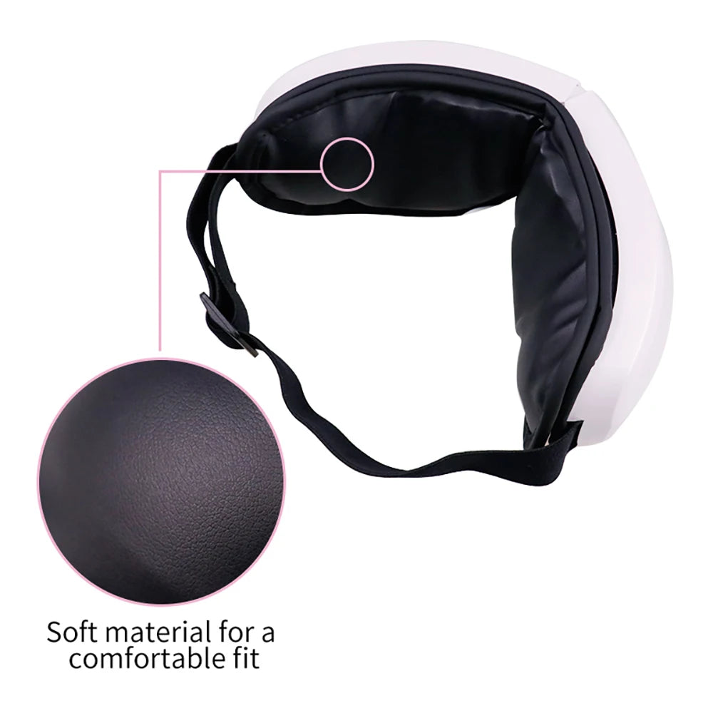 6D Smart Eye Massager Vibration Airbag Compress Eye Care Instrument Bluetooth Music Eye Massage Glasses Eye Relax Fatigue