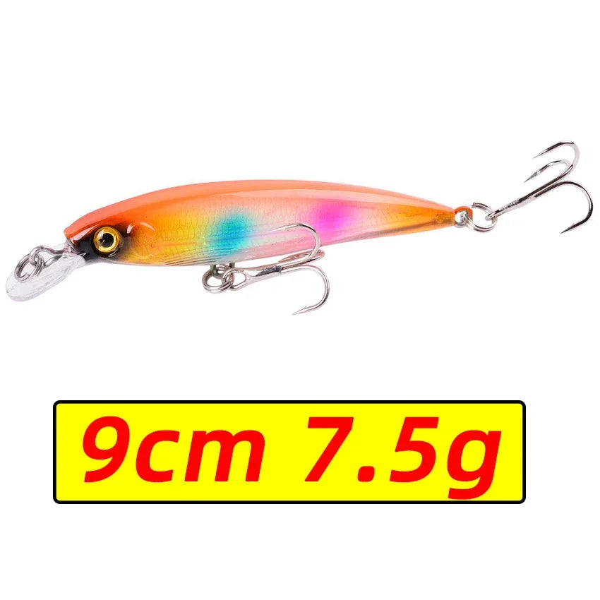 Leurre Pêche Minnow Laser 11cm 13g Poisson Nageur Crankbait Carnassier Brochet Perche Wobbler