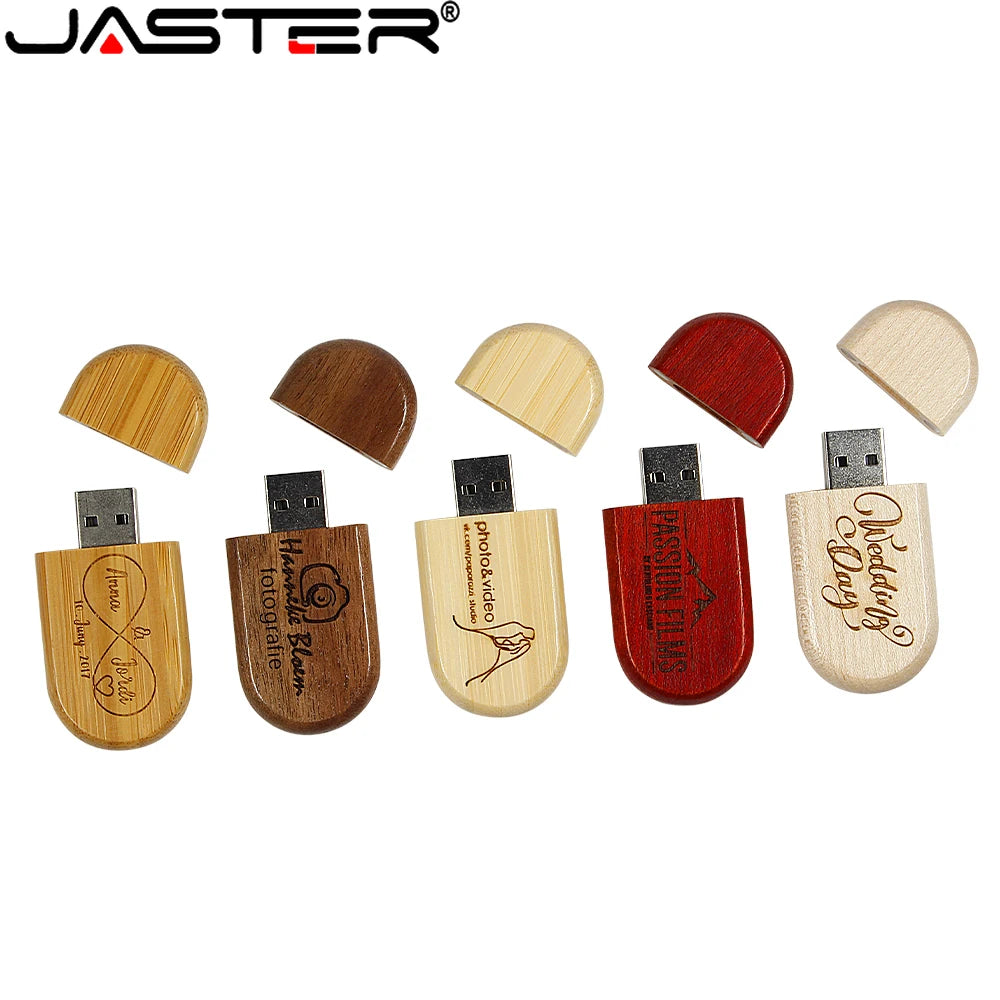 Clé USB en Bois JASTER – 4Go à 128Go | Cadeau Original Personnalisable