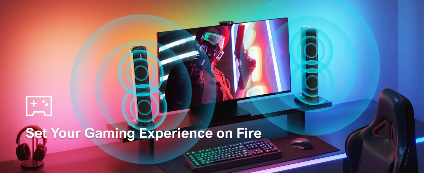 Barre de Son ULTIMEA 200W 4.1CH - Système Home Cinéma Bluetooth avec Subwoofer