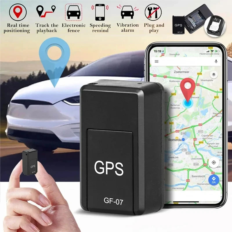Localisateur GPS à distance, petit et puissant, magnétique, pour voiture, dispositif antivol et de prévention des pertes, traqueur de véhicule GF-07 