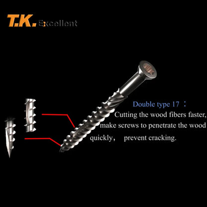 Vis de Terrasse Inox 410 Torx – 5mm | 40 à 80mm | Lot de 30 à 40 pcs