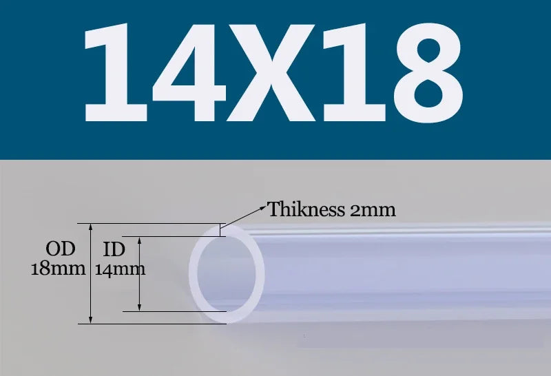 Tuyau Silicone Alimentaire Transparent | Flexible Non Toxique 2 à 18mm - 1m ou 5m