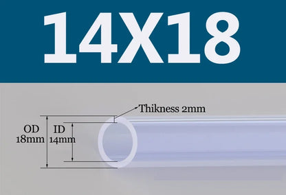 Tuyau Silicone Alimentaire Transparent | Flexible Non Toxique 2 à 18mm - 1m ou 5m