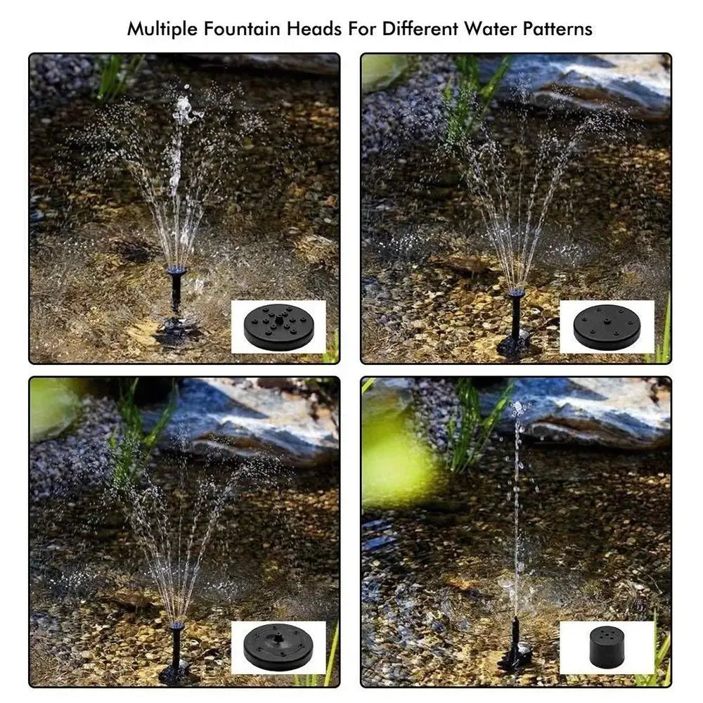 Kit Pompe Fontaine Solaire 1.4W – 11cm, Bassin, Bain d'Oiseaux & Jardin