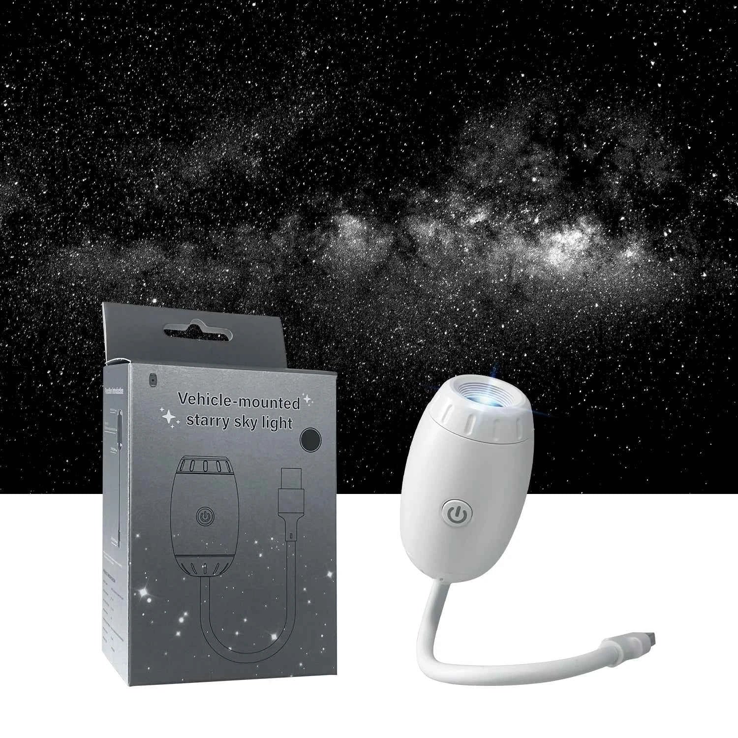 Projecteur d'Étoiles USB LED - Lumière d'Ambiance Galaxie pour Voiture et Intérieur
