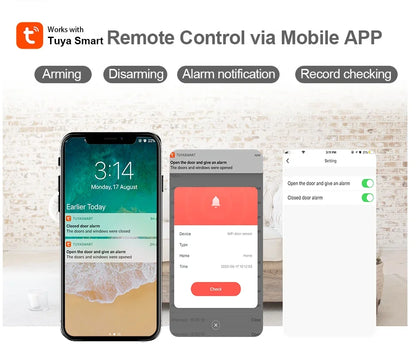 Sirène d'Alarme WiFi KERUI 110dB – Compatible Tuya, Alexa & Google Home, Détecteur de Mouvement
