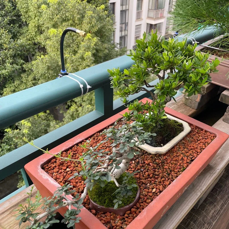 Kit d'Irrigation Automatique 5-20M - Arroseur Rotatif Buse Cuivre Jardin Balcon