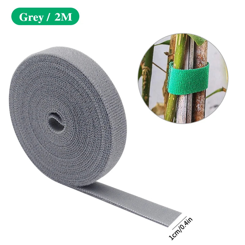 Attaches de jardin en nylon auto-agrippantes – Douces & Réutilisables | 2M à 40M, 7 couleurs
