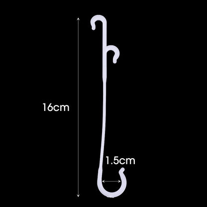 Crochets en J pour Plantes et Tomates – Attaches Réutilisables pour Treillage et Tuteurage (9,5 à 16 cm)