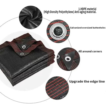 Filet d’ombrage HDPE anti-UV 85-90% – Jardin, Terrasse, Pergola, Voiture | 4 couleurs
