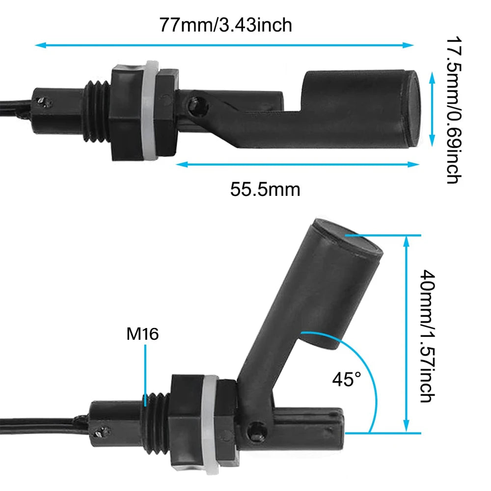 Liquid Water Level Sensor Aquarium Horizontal Float Sensor Switch Control Switch Automatic Water Pump Controller For Tank Pool