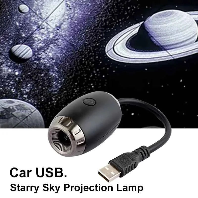 Projecteur d'Étoiles USB LED - Lumière d'Ambiance Galaxie pour Voiture et Intérieur