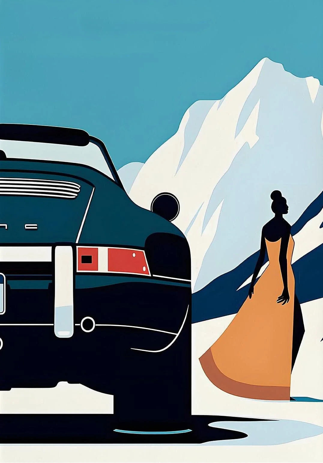 Affiche Classique Porsche 911