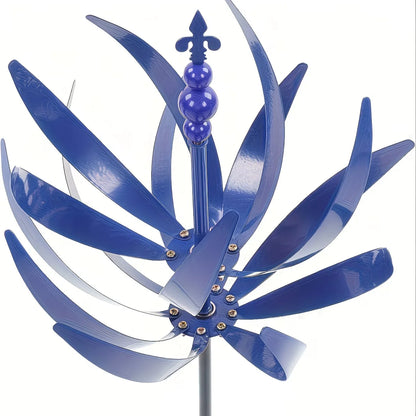 Moulin à Vent Décoratif en Métal – Ornement Rotatif pour Jardin, Terrasse et Balcon