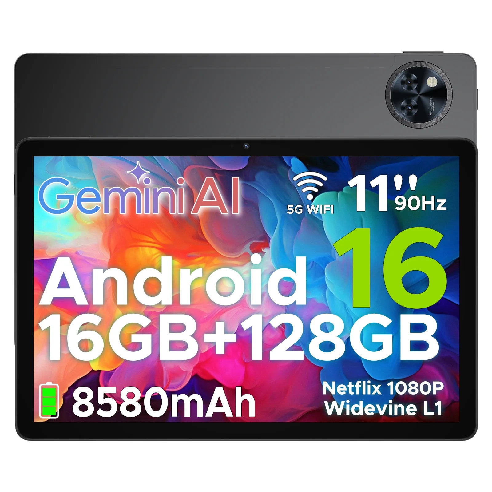 Tablette DOOGEE U11 11" Android 16 - 4GB+128GB - Écran 90Hz - Double Haut-Parleur - 8580mAh