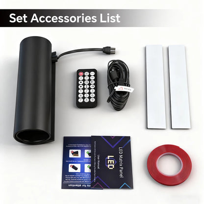 Panneau LED Pixel Flexible USB Bluetooth – Affichage Texte & GIF Personnalisable
