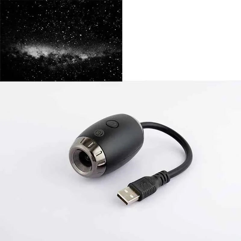 Projecteur d'Étoiles USB LED - Lumière d'Ambiance Galaxie pour Voiture et Intérieur