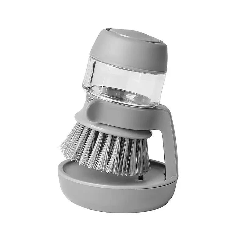 Brosse à Vaisselle avec Distributeur de Savon Intégré – Tête Remplaçable, Support Inclus