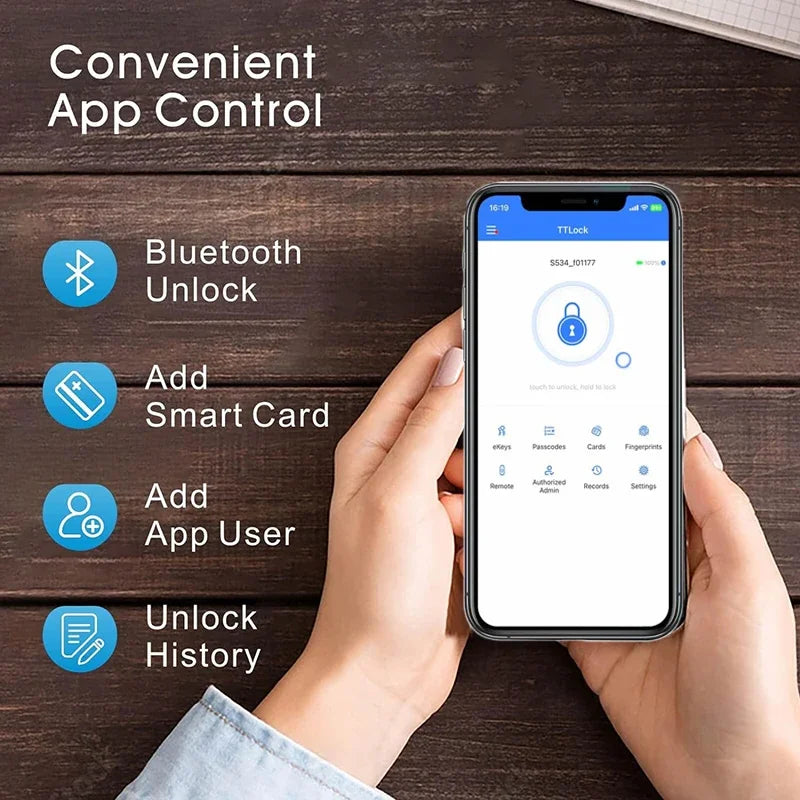 Cylindre Serrure Connectée TTlock - IP67 Étanche, App Bluetooth, Carte RFID/NFC, Anti-Perçage - Tuya Smart