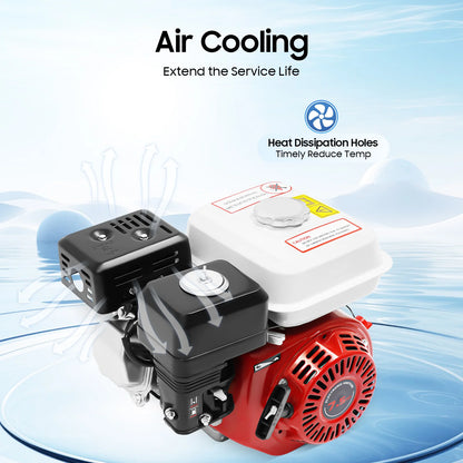 Moteur Thermique 4 Temps 212cc 7,5 CV – 3000W Vilebrequin 20mm | Générateur, Karting, Pompe