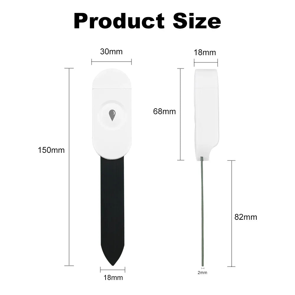 Capteur d'Humidité du Sol ZigBee Tuya – Température & Humidité | Jardin Connecté