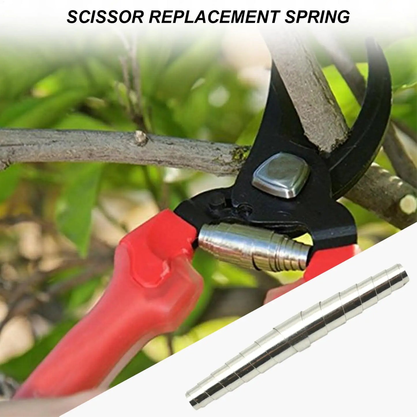 Ressort de Remplacement pour Sécateur – 6cm, 7cm ou 8cm, Métal Robuste, Jardinage