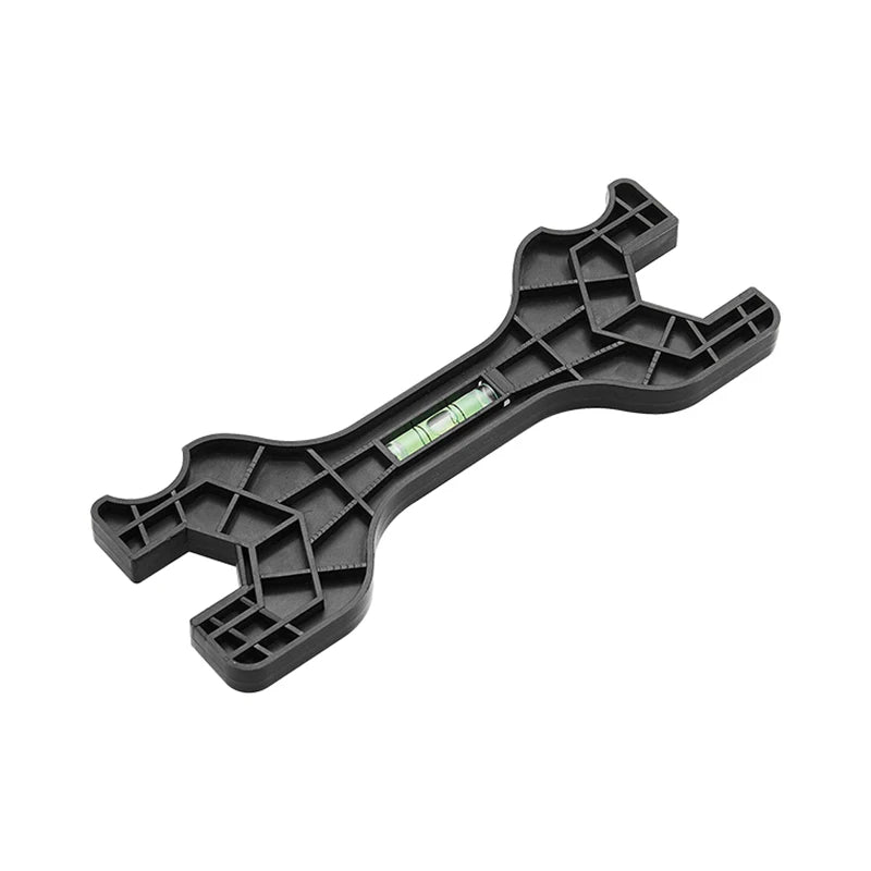 Clé Multifonction Plomberie Double Tête avec Niveau Robinet Tuyau Toilette Réparation Bricolage