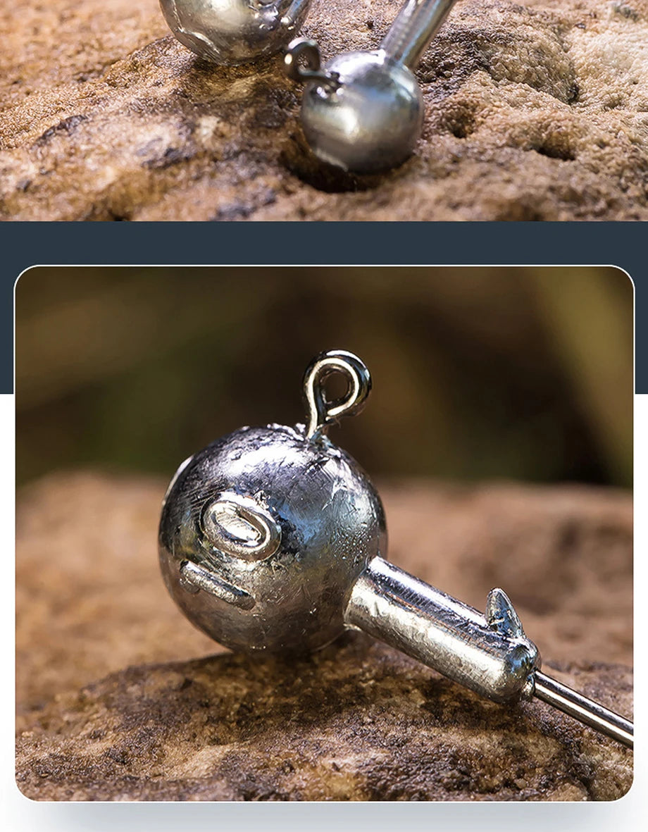 Tête Plombée Hameçon Pêche Jig Head 1g-28g Leurre Souple Carnassier Brochet Perche