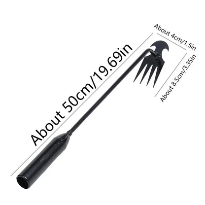 Binette Désherbeuse en Acier Carbone – Manche 30, 40 ou 50cm, Outil de Jardinage Manuel