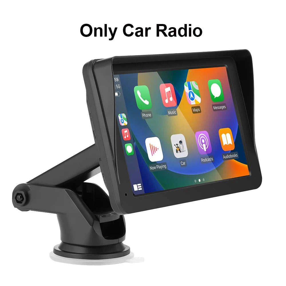 Autoradio Portable 7" Tactile CarPlay Android Auto - Bluetooth FM - Gearelec