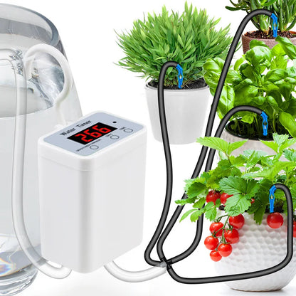 Contrôleur d'Arrosage Automatique Intelligent – Pompe Goutte-à-Goutte Rechargeable pour Plantes d'Intérieur (H2, H4, H8)