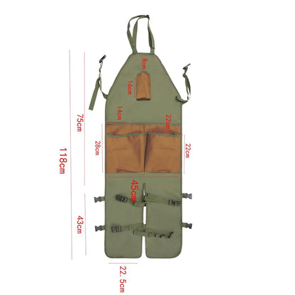 Tablier de Jardinage Imperméable – Poches Multiples, Genoux Renforcés, Réglable, Homme & Femme