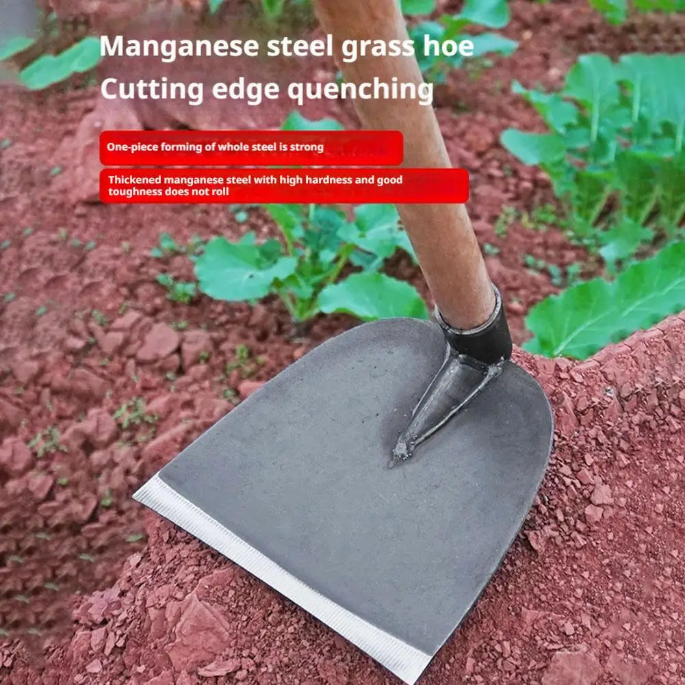 Houe de jardinage multifonction – Acier forgé, désherbage & plantation