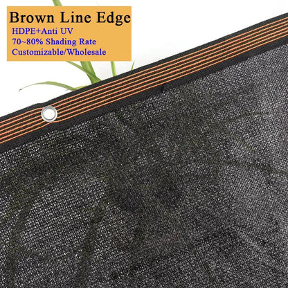 Filet d'Ombrage HDPE Noir 4/6/12PIN – Pare-Soleil Anti-UV 50~90% | Jardin, Serre, Pergola