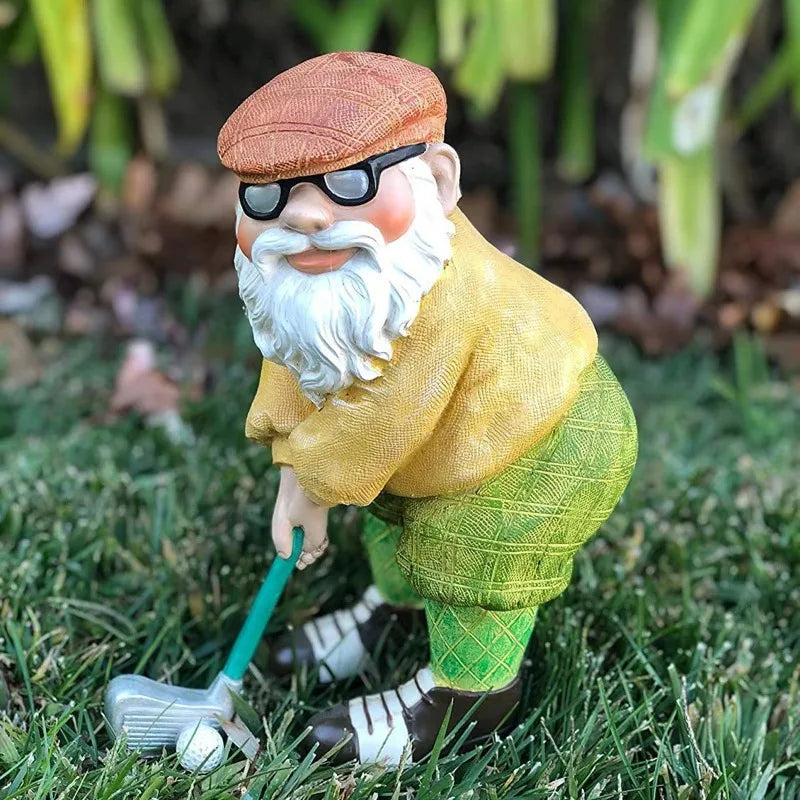Nain de Jardin Décoratif – Figurine en Résine pour Extérieur, Pelouse et Terrasse
