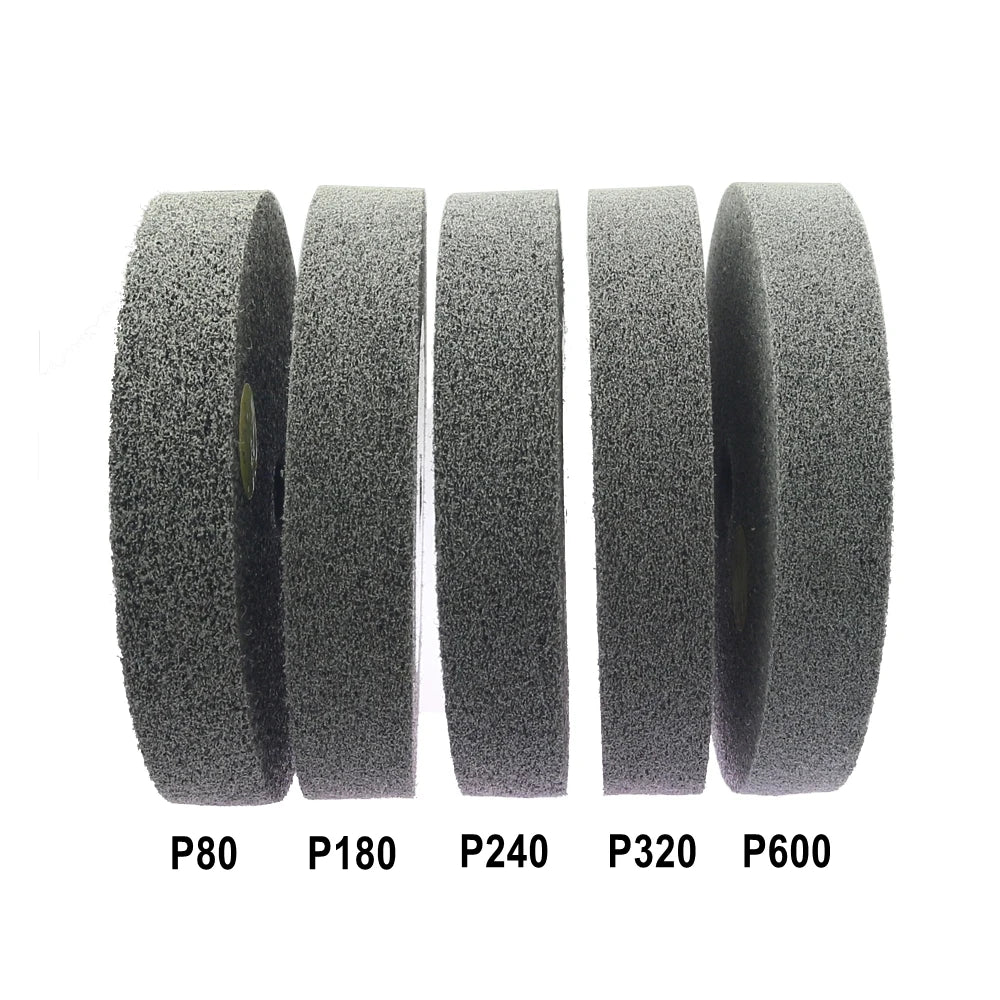 Meule Polissage Inox 150x25x18mm Disque Abrasif Touret à Meuler Acier Inoxydable P240