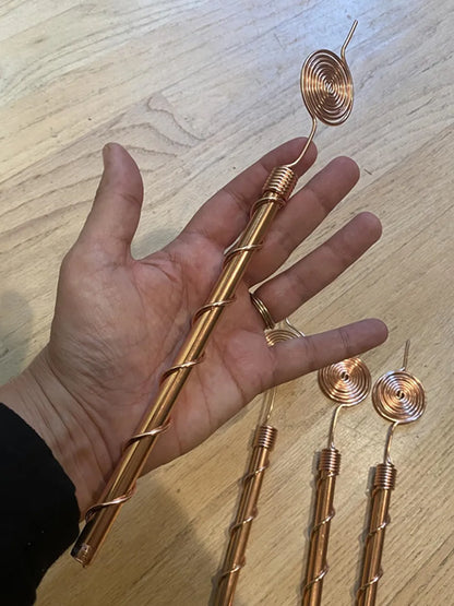 Antennes d’électroculture en cuivre pur 99,99% – Tuteurs de jardin haute performance | Éco-responsable