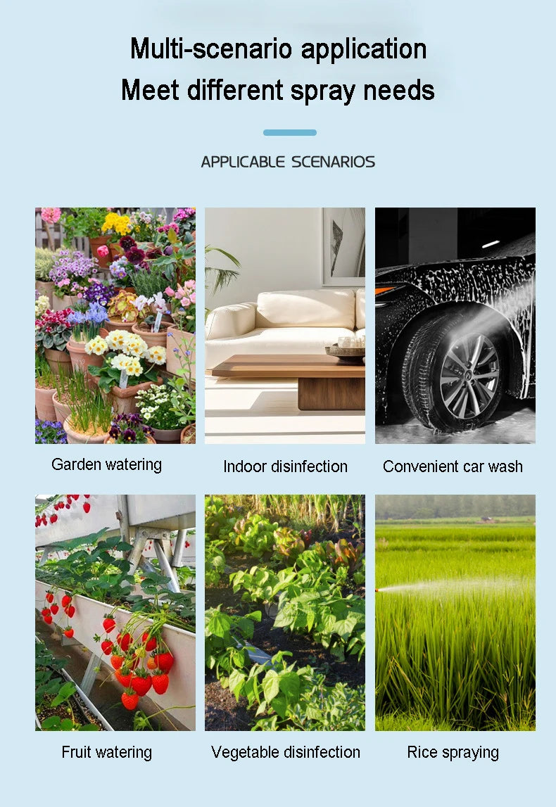 Pulvérisateur Électrique à Dos 5L/8L – Haute Pression, Longue Autonomie, Jardin & Agriculture