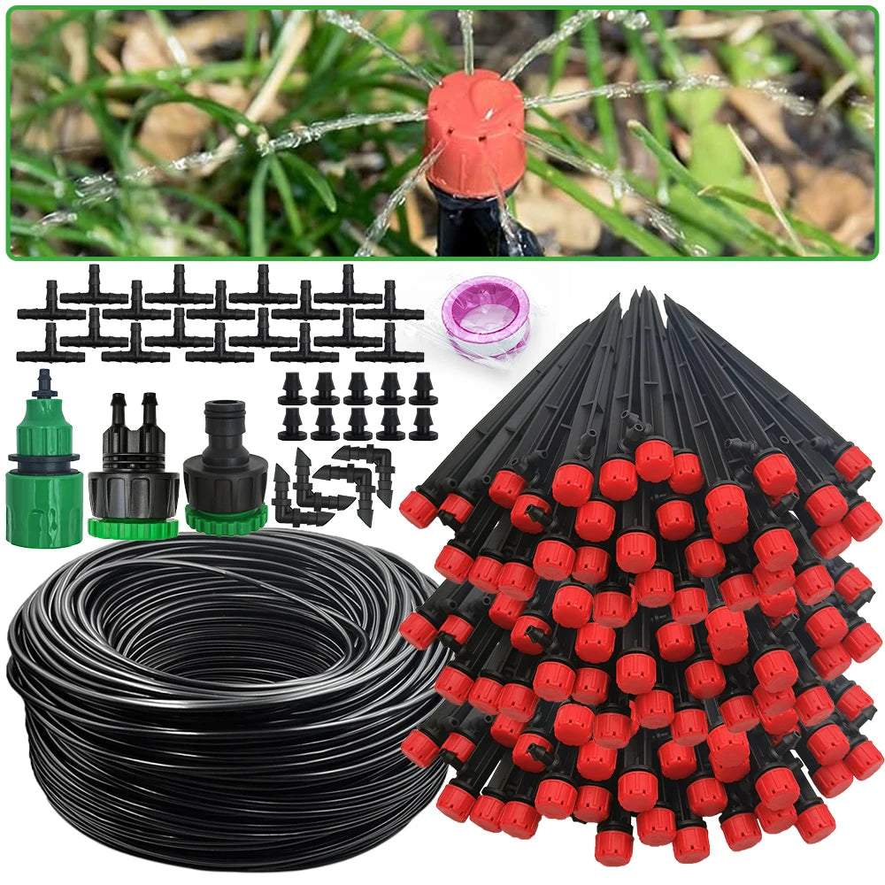 Kit Arrosage Automatique Goutte-à-Goutte avec Asperseurs 13 cm – Bonsäï, Plantes en Pot & Serre (10M à 20M)
